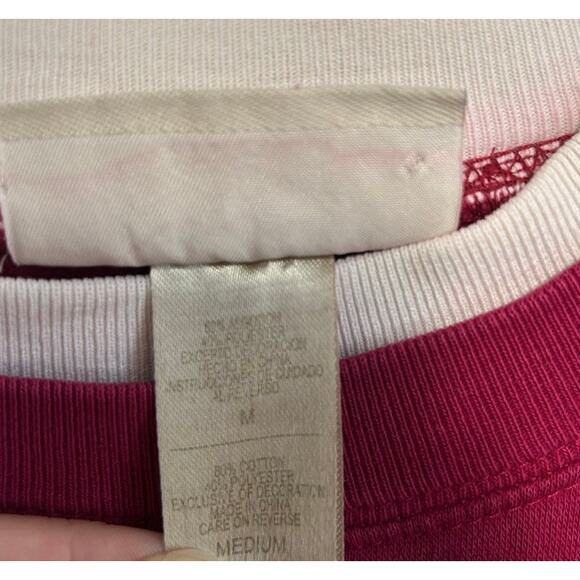 Vintage "They All Flock to Grandmas" Embroidered Owl Sweatshirt M Red Cottage - Picture 6 of 10